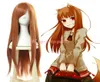 Spice and Wolf Holo Raphtalia parrucca cosplay arancione capelli lunghi lisci donna Anime4038289