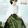 الأصلي Hanfu Skirt الأزياء الصينية الأزياء Mamianqun Ming Dynasty Weaving Gold Horse Face Skirt Fruck Shite Spest Spest Skirt 240130