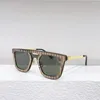 Óculos de sol luxo vintage moda tendência gato-olho design indústria fã liga-acetato quadro tac lente mulher homem 3a