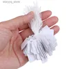 Labels Tags 100/200/300Pcs Blank Label Tie String Strung Ticket Jewelry Merchandise Display Price Tags jewelry Display Cards Hang Tag Card Q240217