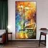 Abstract Oil Målning Iron Tower Poster Canvas Print Wall Art Bild för vardagsrum Heminredning Väggdekoration Framelös 240129