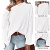 Women's Blouses Fall Blouse Elegant Bat Sleeve Soft Solid Color Pullover With Oblique Neck Mid Length For Spring