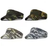 Bérets Camouflage Summer Sun Chapeaux pour hommes Femmes Tactique Armée Vide Top Visière Casquette Réglable Cyclisme En Plein Air Tennis Chapeau De Plage