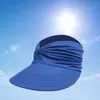 Berets Hollow Top Hats Curly Hair Messy Bun Women Sun Visor Hat For Outdoor