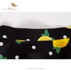 Skirts SISHION Y2K High Waist Cotton A Line Vintage For Women VD0020 Polka Dots Yellow Lemon Printed Swing Summer Black Skirt