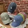 Baseball Cap Spring/Summer New Vintage Wash Lettered Embroidery Men's and Women's Versatile Peaked Hats