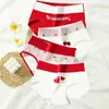 Kadın Panties Yüksek Bel 4 PCS Kadın Pamuk Vücut İnce iç çamaşırı Sevimli Baskı Kızlar Briums Seksi Nefes Alabilir Kadın Çamaşırı Plus Boyut M-5XL