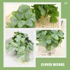 Decorative Flowers Artificial Shamrock Picks Flower Vase Small Green Plant DIY Bouquet Stems Decors Silk Fake Greenery Leaf