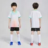Jerseys Kids Football Jersey personnalisé Custom Boy Soccer Jersey Set Polyester Soccer uniforme Uniforme de football respirant pour les enfants