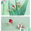 Stud Cute 1Cm Red Ladybug Stud Earrings Price Fashion Jewelry For Girls Women Korean Style Jewellery Drop Delivery Jewelry E Dhgarden Dhkni