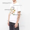 Moda masculina roupas designer masculino de alta qualidade casablanca impresso casal manga curta série camiseta