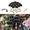 20pcs mini drewniana tablica ślubna tablica rustykalna dekoracja przyjęcia urodzin Dorodzin Dekor Decor Sign Decor Descare 240127