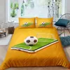 Bedding sets Green Football Field King Queen Duvet Cover Soccer Field Comforter Cover Boys Men Sport Games Bedding Set Polyester Quilt Cover