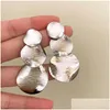 Dangle Kronleuchter Ohrringe geschichtetes französisches Metall für Frauen -Retro -Luxus und übertriebener Design Trend Schmuck Drop Lieferung DHMSF