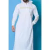 Ethnic Clothing Timur Tengah Pria Muslim Berkerudung Thobe Jubba Kasual Lengan Panjang Turki Arab Saudi Katun Sweatshirt Islam Kaftan Jubah
