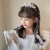 Hair Accessories Elegant Children Wreath Girl Headband Princess Tiara Crown Decoration Bride Wedding Pography Holiday Po Headdress