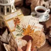 37Pcs Memo Girl's Material Package Decoration Fallen Record Of Leaf Observation Paper Notebooks School Scrapbook 17 10CM