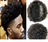 Pełna cienka skóra afro toupee Top Serdece Black Hair Malezjan Nieprocentowane ludzkie włosy Afro Kinky Curl Pu Toupee for Black Men 2509570