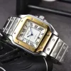 Top Original Brand Watches For Mens Fashion Classic Square Waterproof Automatic Date WristWatch Luxury Sports watch Male Clocks