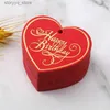 Etichette Etichette Carte regalo di buon compleanno Etichette regalo a forma di cuore Scatole per torte Etichetta da appendere Forniture per imballaggio per feste di compleanno Decorazione sospesa 100pz Q240217