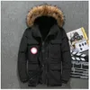 Parkas pour hommes Femmes et hommes Longueur moyenne Hiver Style canadien Overcame Lovers Vêtements de travail Épais Veste en duvet d'oie Vêtements pour hommes mencoat jacketstop