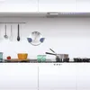 Wand-Topfdeckelregal zur Küchenaufbewahrung: 5 Paar Schneidebrett-Trockenhalter, schwarzer Rahmen, Edelstahl