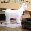wholesale Géant de haute qualité 8 mH (26 pieds) avec modèle de chèvre de mouton gonflable blanc ventilateur pour la promotion publicitaire