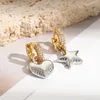 Dangle Earrings Fashion Gold Sliver Color Asymmetrical Star Heart For Woman Retro Wedding Brass Geometric Irregular Jewelry