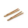 Coffee & Tea Tools 2Pcs Bamboo Teaware Tea Clips Wood Toast Tong Wooden Toaster Bagel Bacon Squeezer Sugar Ice Tongs 18Cm Drop Deliver Dhaje