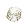 Bangle New Fashion Sier Gold Wire Bangle Bracelet For Diy Beading Small Charm Expandable Usa Trendy Accessories Wholesale D Dhgarden Dhkpi