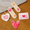 Labels Tags 50pcs Heart Shaped Paper Tags Red Valentines Day Gift Card Package Label Tag for Wedding Birthday Christmas Party Supplies Decor Q240217