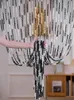 1X2M Multicolor Polyester Silk Curtain Bedroom Living Room Partition Door Home Soft Decoration Tassel Thread 240119