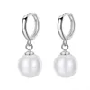 Stud Earrings 925 Silver Romantic Geometric Pearl Lines For Fashion Women Fine Jewelry Minimalist Accessories