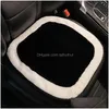 Car Seat Covers Ers Winter Soft P Er Classic Black White Color Mats Cushion Keep Warm Accessories Drop Delivery Mobiles Motorcycles I Dh2Cz