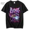 Bratz Letter Sweatshirts Women's Casual Black Tops Harajuku Fashion Hooded Streetwear långärmad grafisk jacka Kpop kläder 240125