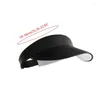 Bérets 2024 été adulte pour chapeau de soleil visière pré-incurvée casquette pliable vide haut protection contre la lumière du soleil golf tennis