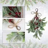 Decorative Flowers Artificial Plant Simulation Leaves Hanging Mistletoe Festival Supplies Christmas Decoration Creative Fake Potted Leave