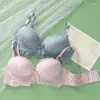 BRAS BH för kvinnor underkläder rygglösa underkläder Deep V Low Cut Push Up Intimates Kvinnlig andningsbar BRALETTE Söt trådlös