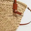 Bolsas de ombro de ombro casual Wicker Woven Basket Rattan Women Bolsas de palha de praia de verão Big Big Crossbody Bag 2023H2421788