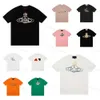 2024 Men's Spray T-shirt Vivienne West Wood T-shirt Brand Clothing Men Women Summer T Shirt With Letters Cotton Jersey High Quality Tops QW2