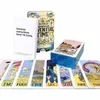 Blikken doos Tarot Derde oog Tarot lot waarzeggerij Familiefeest speelkaartspel Tarot en blikken doos vergulde rand Tarot opties 240202