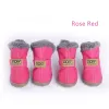 Dog Apparel Warm Winter Pet Boots Pet Shoes 4pcs/Set for Dog Outdoor Waterproof Snowshoes Outfit Anti Slid