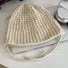 Berets Herbst und Winter Elegante vielseitige Eimer Hut Frauen Ins einfache warme Gehörschutz Strickmütze Kuppel Temperament Becken Hüte