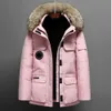 Parkas pour hommes Femmes et hommes Longueur moyenne Hiver Style canadien Overcame Lovers Vêtements de travail Épais Veste en duvet d'oie Vêtements pour hommes mencoat jacketstop