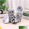 Baking Moulds Mods 10Pcs 55Ml Heart Shaped Aluminum Foil Cake Pan With Lid Pudding Cupcake Cup Cheese Tools Mod Kitchen Accessories Dr Otty0