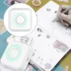 14pcs/set Thermal For Kids With Printing Paper -compatible Mini Portable Printer Po Label Travel Receipt Home Office