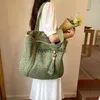 Shoulder Bags Summer Woven Soulder Bag Women Beac Female Straw Knied andmade Large Capacity andbag Purse Travel Tassel Sopper ToteH24217