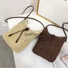 Bolsas de ombro Beac Raan Bolsa e palha tecida Boemian verão andbag viagem feminina Soulder Tote vime crossbody bolsosH24217