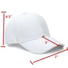 Ball Caps Plain Baseball Cap Solid Color Blank Army Hat Men Women Hook-N-Loop