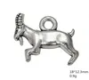 Breloques antiques plaquées argent Billy Goat capricorne, fabrication de bijoux naturels pour Bracelet ou collier, 5319010